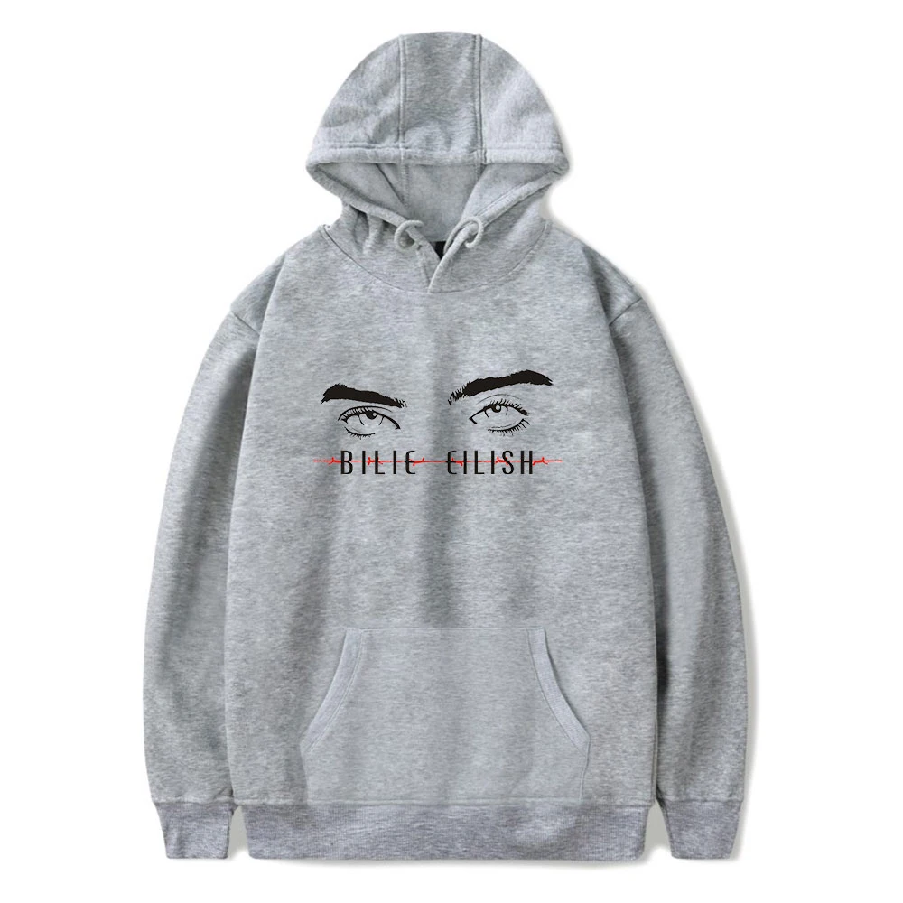Толстовка в стиле хип-хоп Billie Eilish с капюшоном и принтом, женская и Мужская толстовка, одежда в стиле Харадзюку, повседневные толстовки,, толстовки Kpop