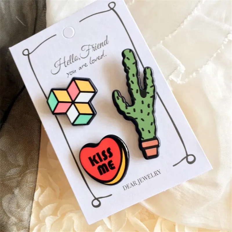 3 вида стилей 1 набор акриловых значков для одежды Декоративные Значки джинсов