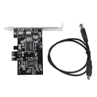 Плата контроллера PCI-E PCI Express FireWire 1394a IEEE 1394 с компьютерными компонентами кабеля Firewire