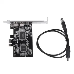 Плата контроллера PCI-E PCI Express FireWire 1394a IEEE 1394 с компьютерными компонентами кабеля Firewire