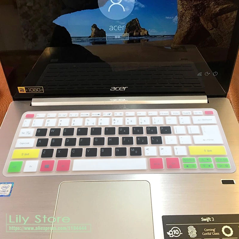 Силиконовый чехол для клавиатуры Acer Swift 1 защитный swift 4 5 14 дюймов swift1 SF114 swift5