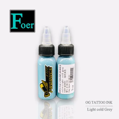 Light cold Grey OG набор для татуировки боди-арт набор чернил Dinamic 1 oz/30 ml бело-серый Пигмент Макияж Pigmento Maquiagem Tinta спрей Encre Tatouage Goochie - Цвет: Light cold Grey