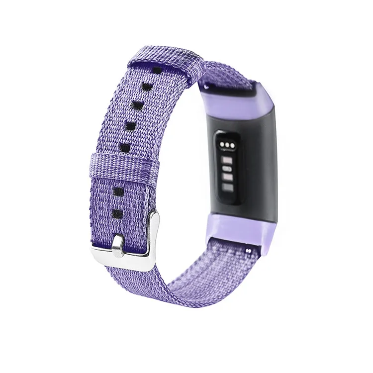 Высококачественный нейлон для Fitbit Charge 3 умный сменный браслет наручных часов плетеная холщовая ткань ремешок для часов Ремешок для Fitbit Charge 3