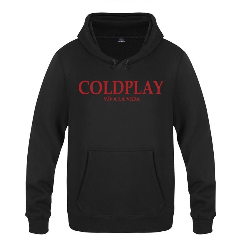 Свитшот Viva la vida - COLD PLAY Coldplay мужской рок 2018 Мужской флисовый пуловер с капюшоном