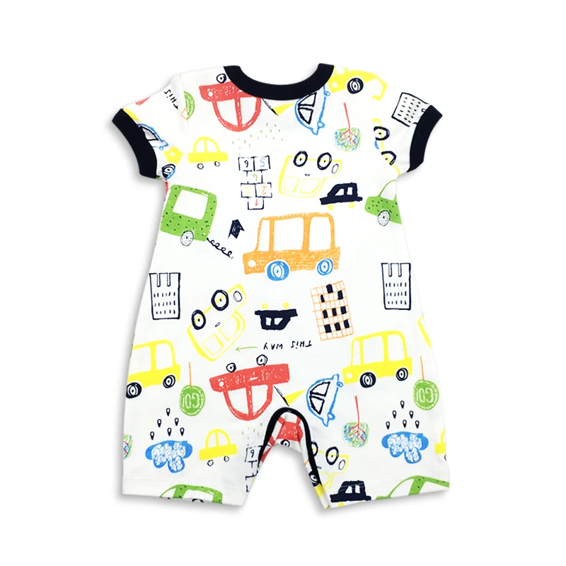 Одежда для новорожденных детей Детские с коротким рукавом хлопка комбинезон