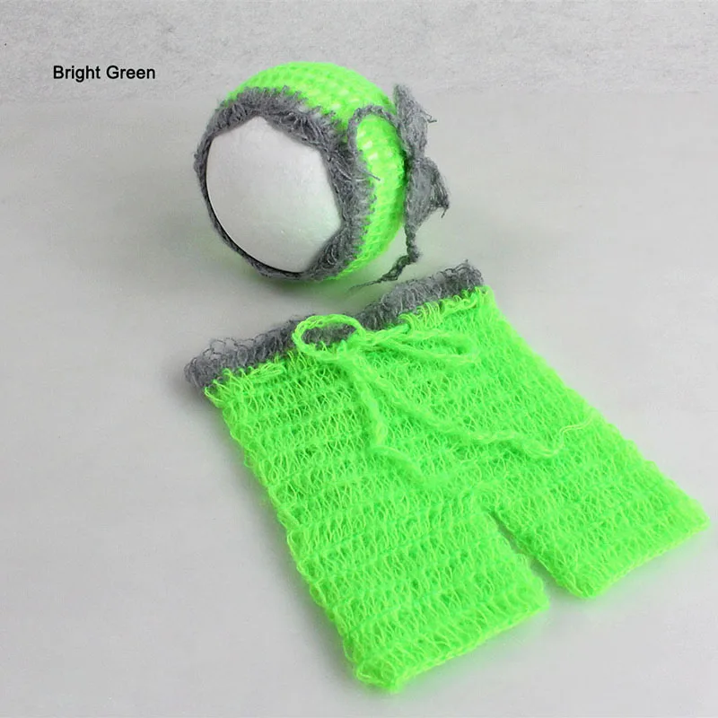 Natual мохеровый реквизит для фотосъемки новорожденных вязаная шляпа с