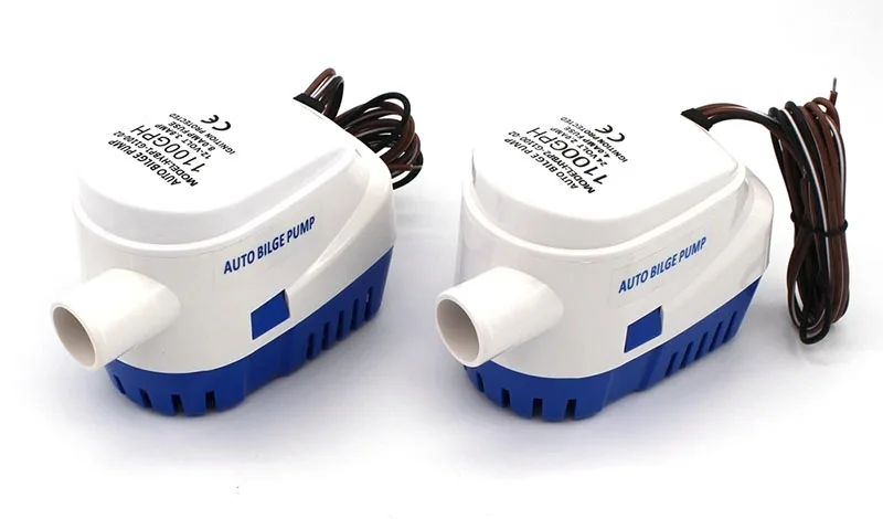 Полностью Автоматический Трюмный насос 1100GPH DC 12V 24V Yacht канализационный насос