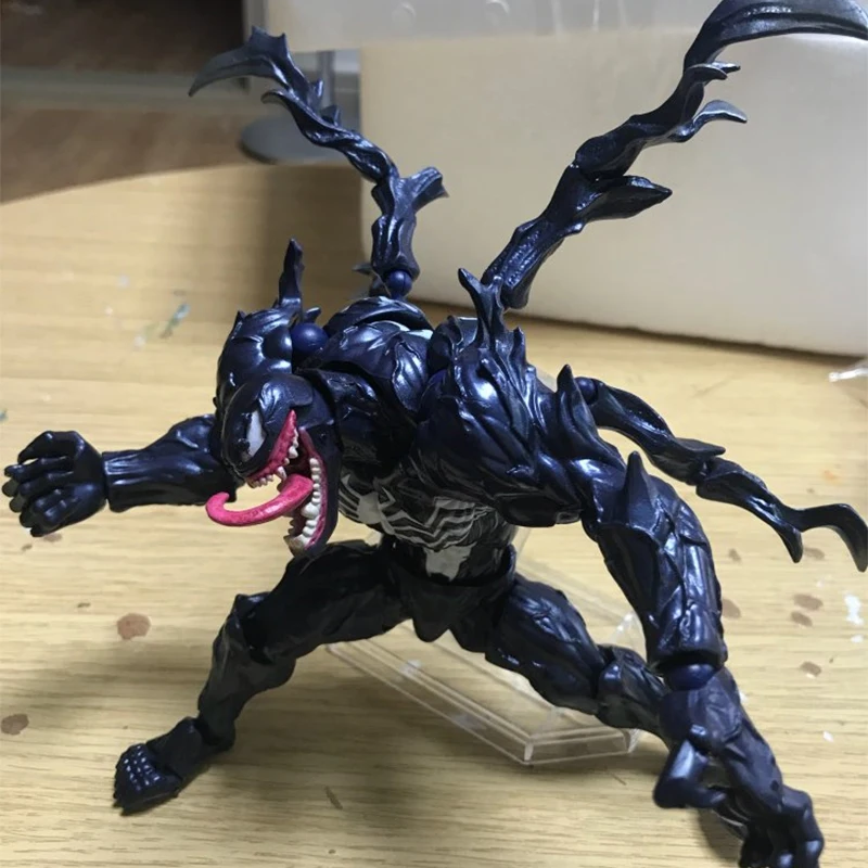 Marvel Yamaguchi Revoltech удивительная серия NO.003 Venom ПВХ фигурка игрушка кукла