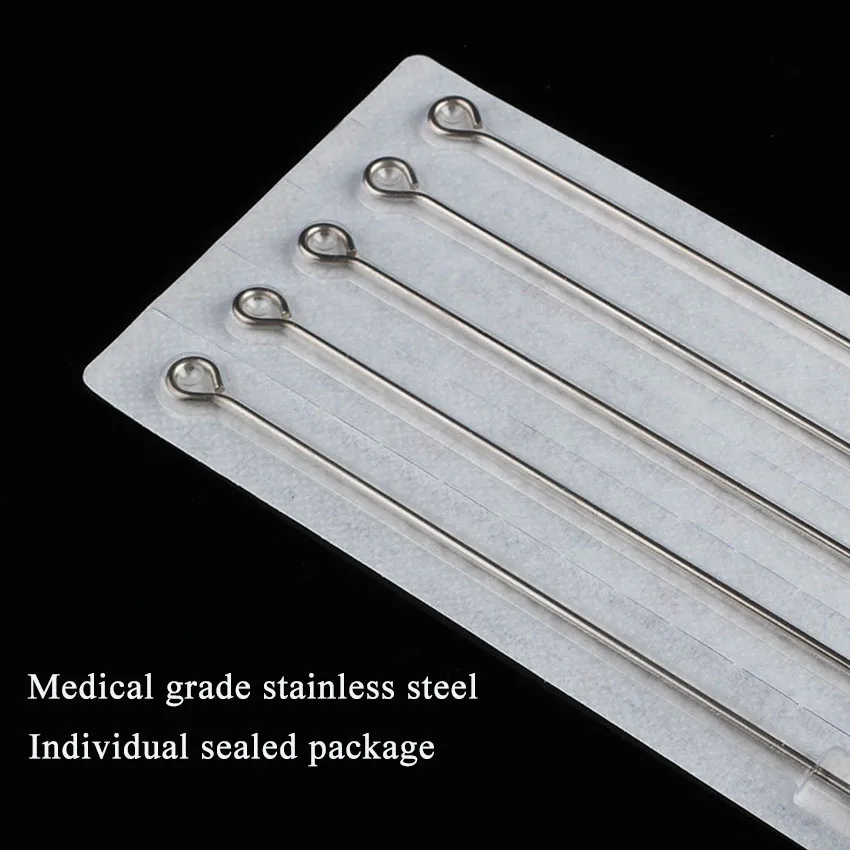 Иглы для татуажа 50 шт. 5RS стерильные круглые шейдеры из нержавеющей стали