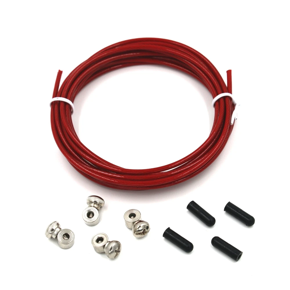 Запасной трос 3 метра + 2 пары запасных винтов для быстрой замены стальной