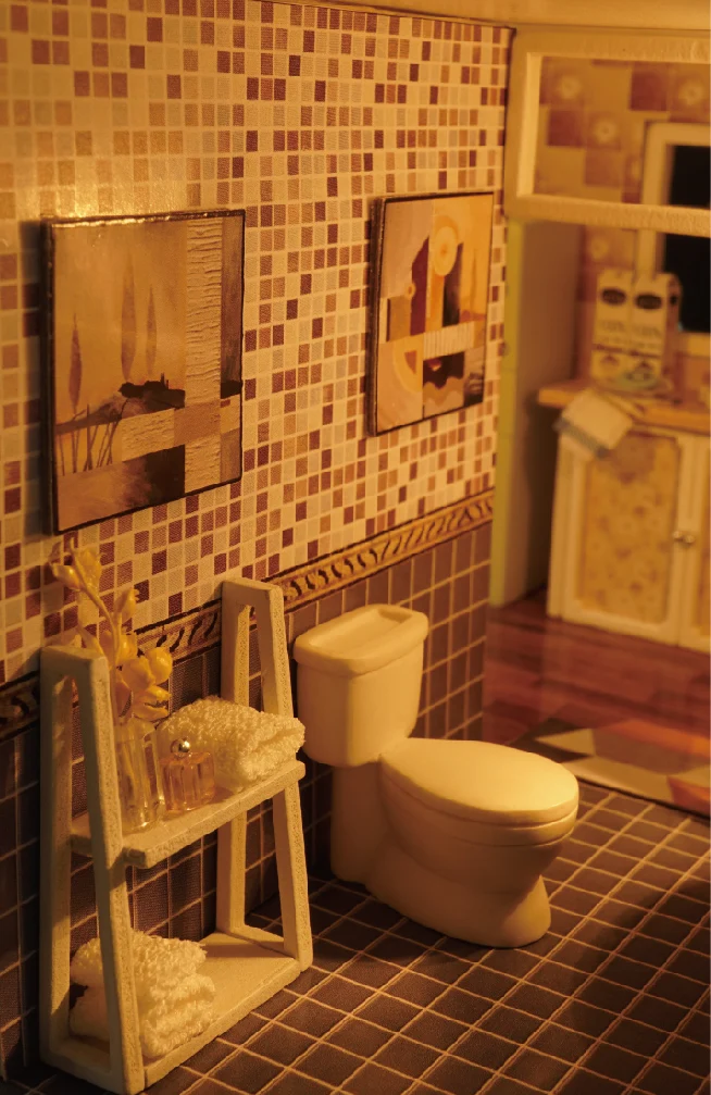 Пылезащитный чехол мебель Diy Кукольный дом деревянный миниатюрный кукольные домики набор мебели коробка головоломка Сборка Кукольный домик игрушки для подарка
