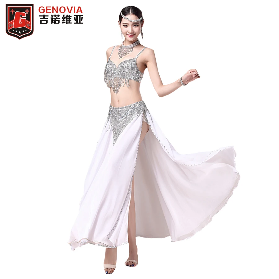 Костюм для профессионального танца живота комплект из 4 предметов бюстгальтер +