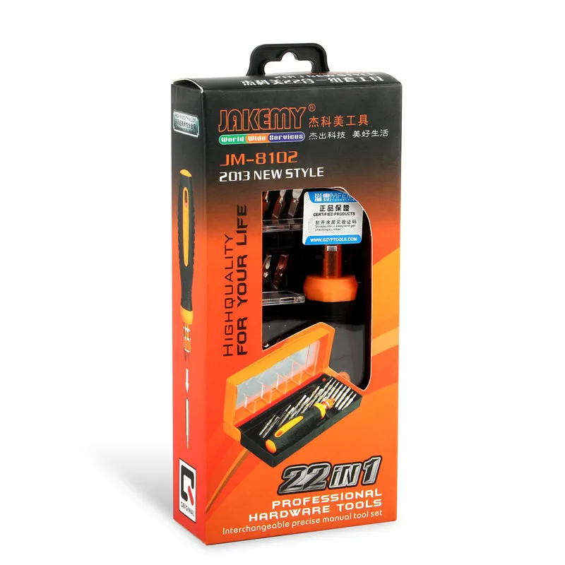 JAKEMY 22 в 1 прорези Филлипс Torx Шестигранная Отвертка Нескользящие Ручки
