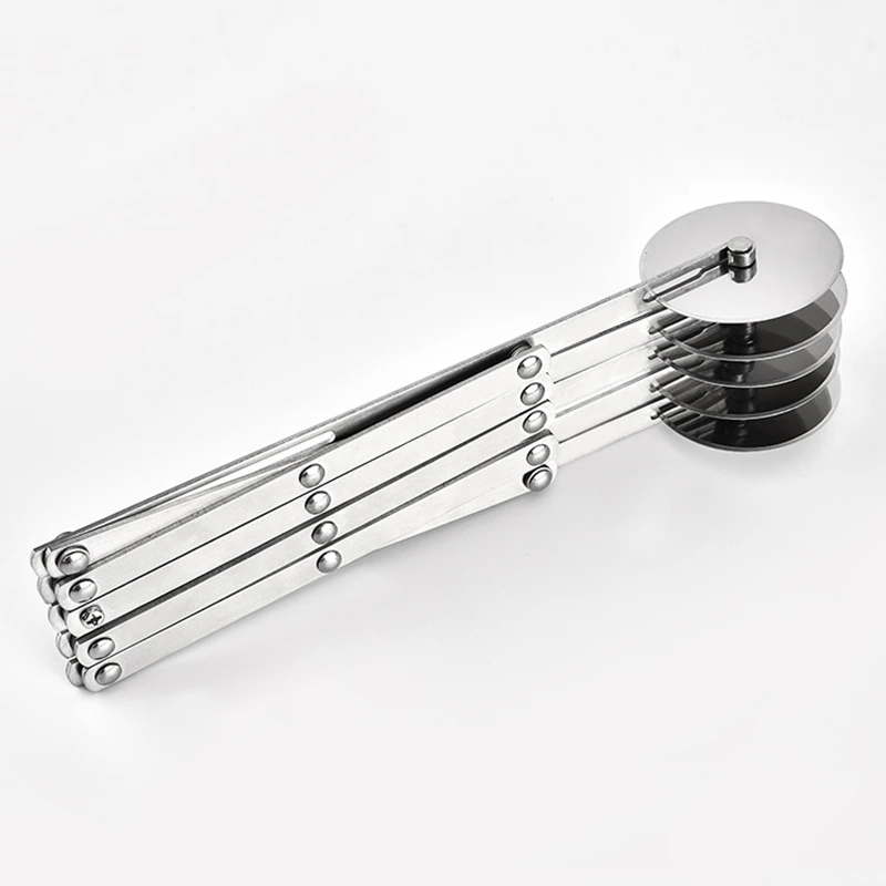 Резак из нержавеющей стали ролик для разделения теста пиццы 5/7 колесных