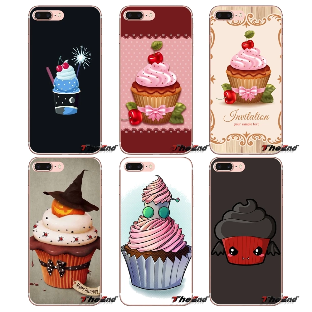Мягкие чехлы из ТПУ шоколадные Nutella Cupcakes для Samsung Galaxy S2 S3 S4 S5 MINI S6 S7 edge S8 S9 Plus Note 2 3 4 5 8