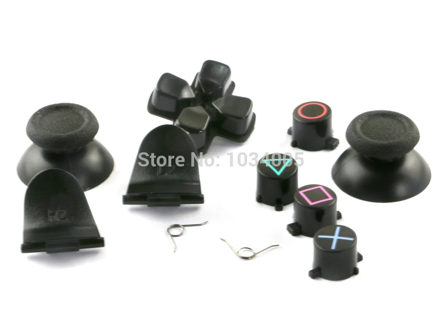 ChengChengDianWan 5 компл./Лот черный 3D Аналоговый джойстик cap L2 R2 L1 R1 с пружинной D pad набор