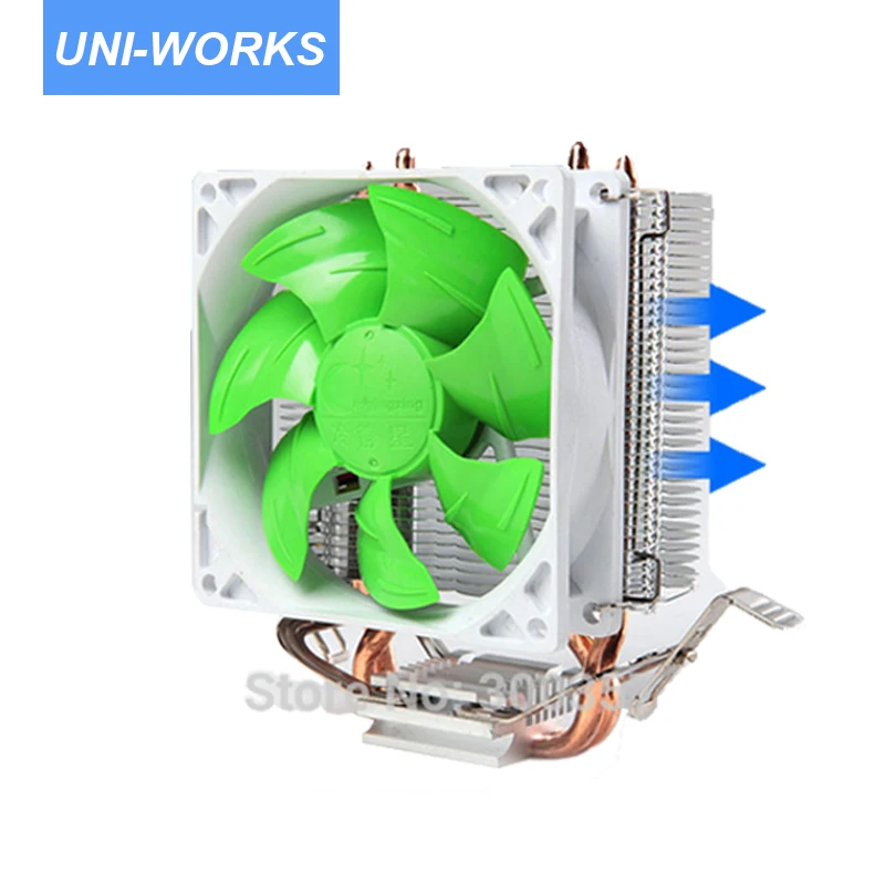 4 Pin Настольный компьютер PC 2 heatpipe Универсальный Процессор кулер компьютера