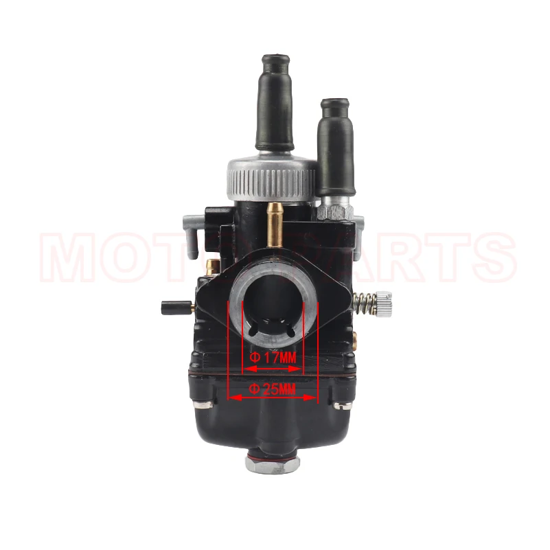 Черный гоночный карбюратор Dellorto PHBG DS 17 мм Карбюратор Carb DIO JOG 50cc 90cc BWS100 бесплатная