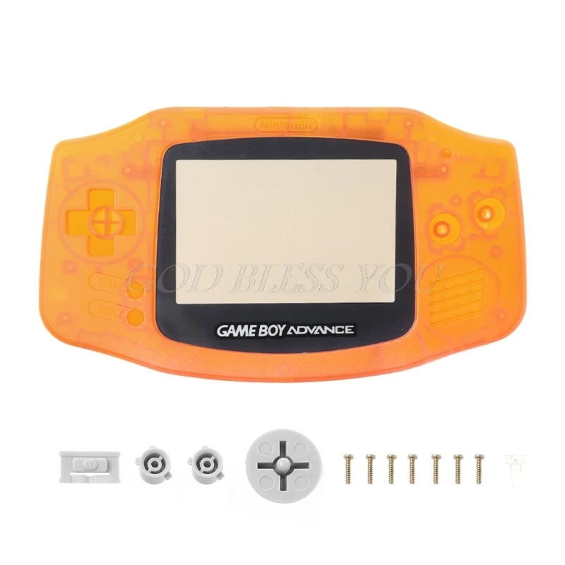 Полный прозрачный комплект чехол Чехол Рамка запасных частей для Nintendo GameBoy Advance GBA