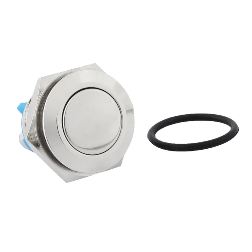 2 шт. 16 мм Автомобильный кнопочный переключатель из нержавеющей стали кнопка