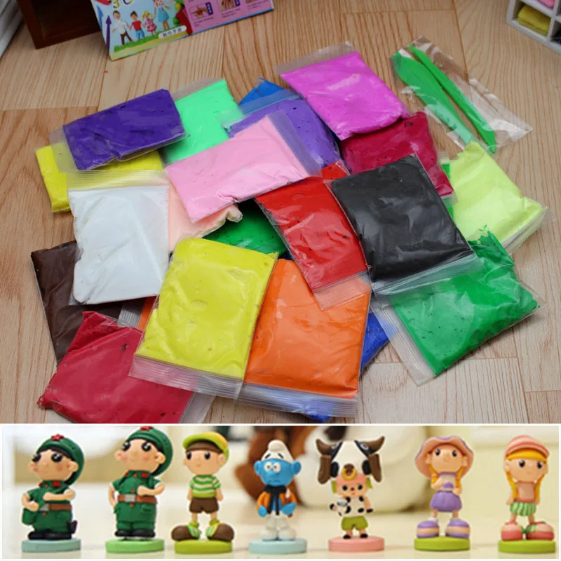 DIY 24 Цвета Playdough творческий Kawaii глины с инструментами обучения поставок корейский