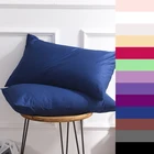 Наволочка для подушки размером 70 Х70, из чистого хлопка, однотонная, 50 Х70, 50 х75