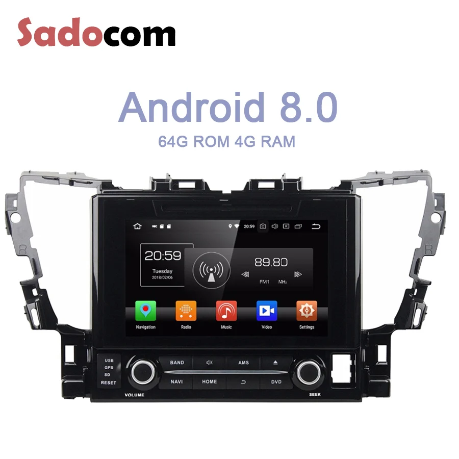 TDA7851 9 &quotAndroid 8 0 dvd плеер автомобиля для Toyota Alphard 2015 4 Гб Оперативная память + 64 GB