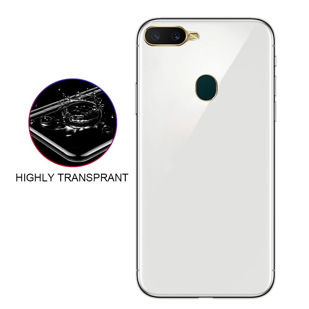 Ультратонкий прозрачный силиконовый чехол для телефона из ТПУ OPPO F9