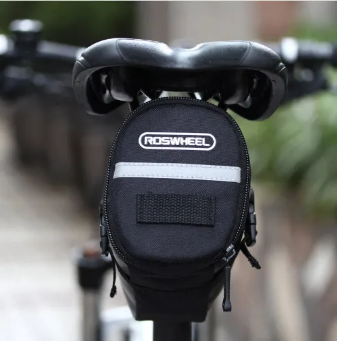 ROSWHEEL Portable Waterproof Bike Bicycle Seat Pouch Tail Rear Pannier Cycling Saddle Bag Tool case storage bag | Спорт и