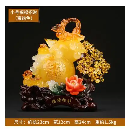 

ART Lucky lucky tree ornaments brave gourd s gifts housewarming opening Home Furnishing living room christmasroom Art Statue