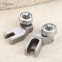 dophee 2pcs leftright steel template machine single roller presser for template sewing machine