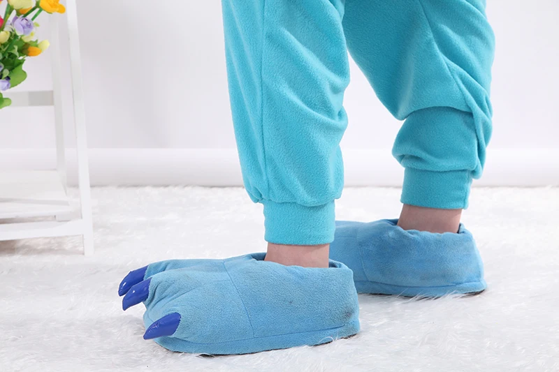 Кигуруми мультфильм Синий Печенья Монстр комбинезоны для взрослых пижамы