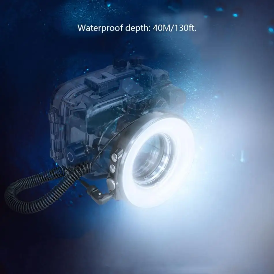 SL-108 67 мм водонепроницаемый подводный светодиодный кольцевой фонарик для камеры или корпуса