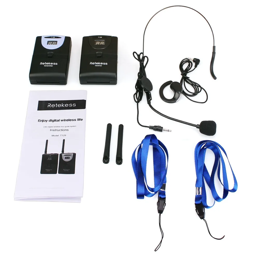 RETEKESS TP WIRELESS 2 4 GHz Цифровая беспроводная система гида для поездок на поезде туризма