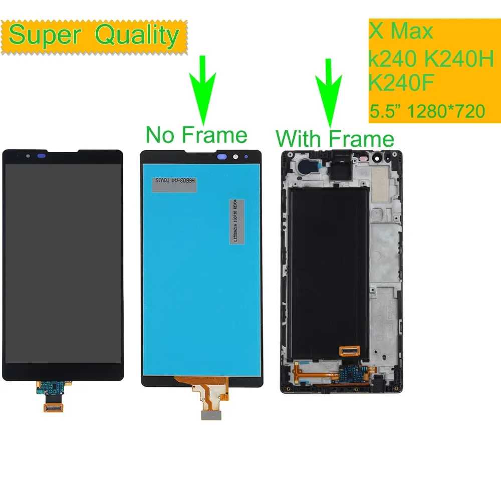 Original For Lg X Max k240 K240H K240F LCD Display with Touch Screen Digitizer Assembly Complete With frame K240 Replacement | Мобильные