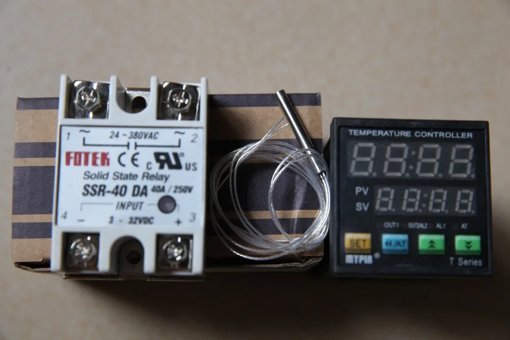 90 265 V AC/DC Цифровой F/C PID Температура контроллер термостат TA4 SNR (полупроводниковое