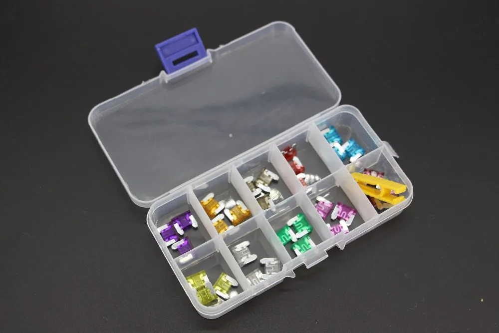 30 шт. 3 ~ 40A мини размер автоматический предохранитель для каждой спецификации