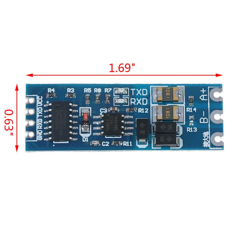3.3V 5V TTL Turn To RS485 Module 485 Serial UART Level Mutual Conversion Hardware Automatic Flow Control Power Supply | Инструменты