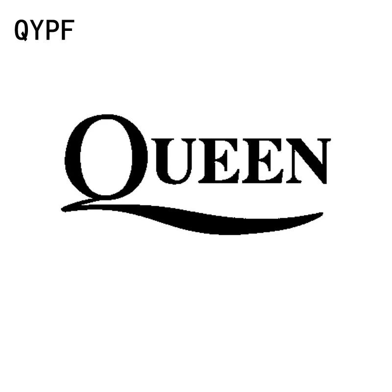 

QYPF 15.5CM*6.9CM Fashion QUEENS Vinyl Decoration Art Waterproof Car Sticker Decal Black Silver C15-2737