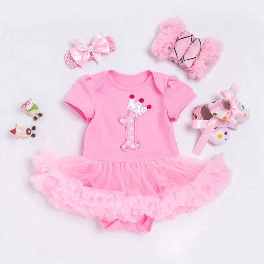 Комплекты одежды для новорожденных девочек наряды на 1 й день рождения маленьких