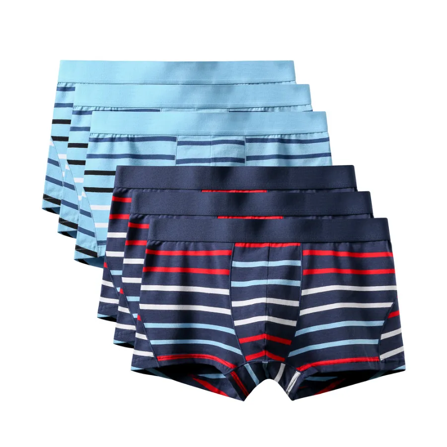 6Pcs A1473 Mix B22 6 шт./лот модные большие Размеры шорты-боксеры для мужчин трусы мужские трусы-боксеры из толстого хлопка мужские шорты Боксеры Нижнее белье скольжения боксер 3XL - Цвет: 6Pcs A1473 Mix B22