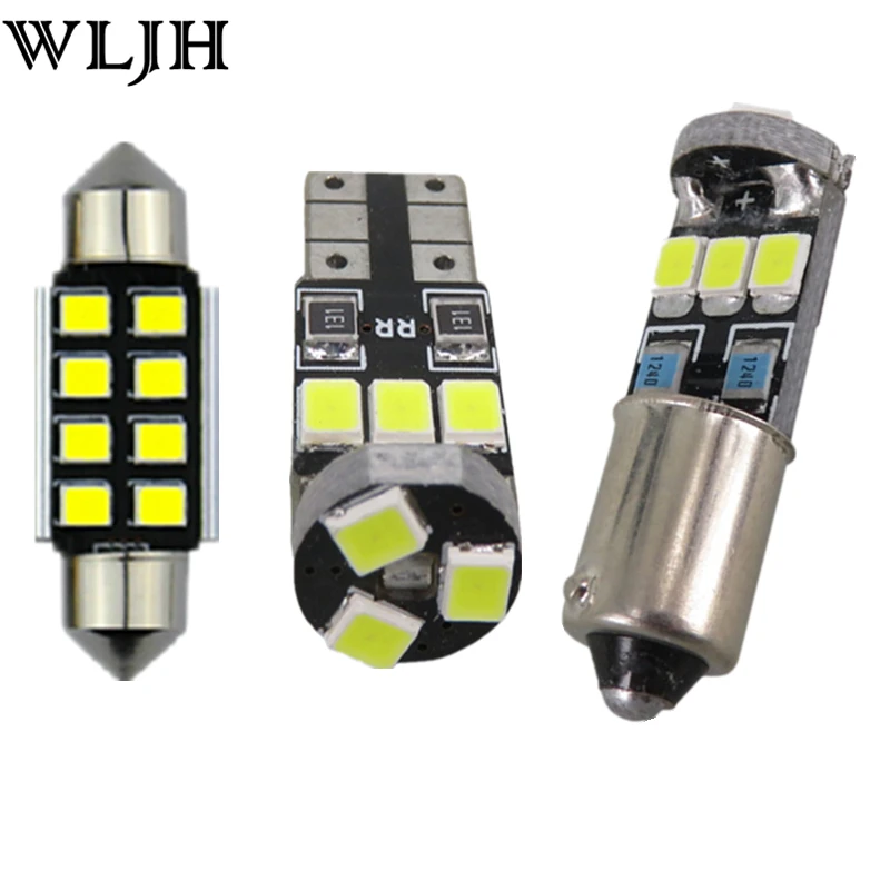 WLJH 12x Canbus светодиодный светильник без ошибок купол косметическое зеркало