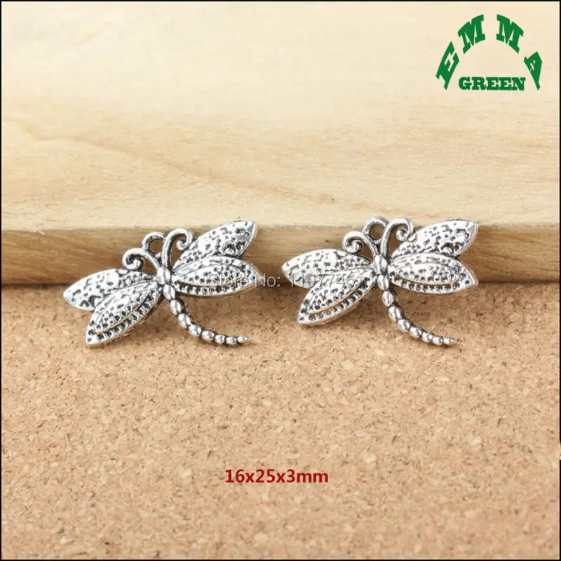

2017 Mini Order Antique Silver Gold Or Bronze Tone Animal Insect Dragonfly Charms DIY Metal Bracelet Necklace Jewelry Findings