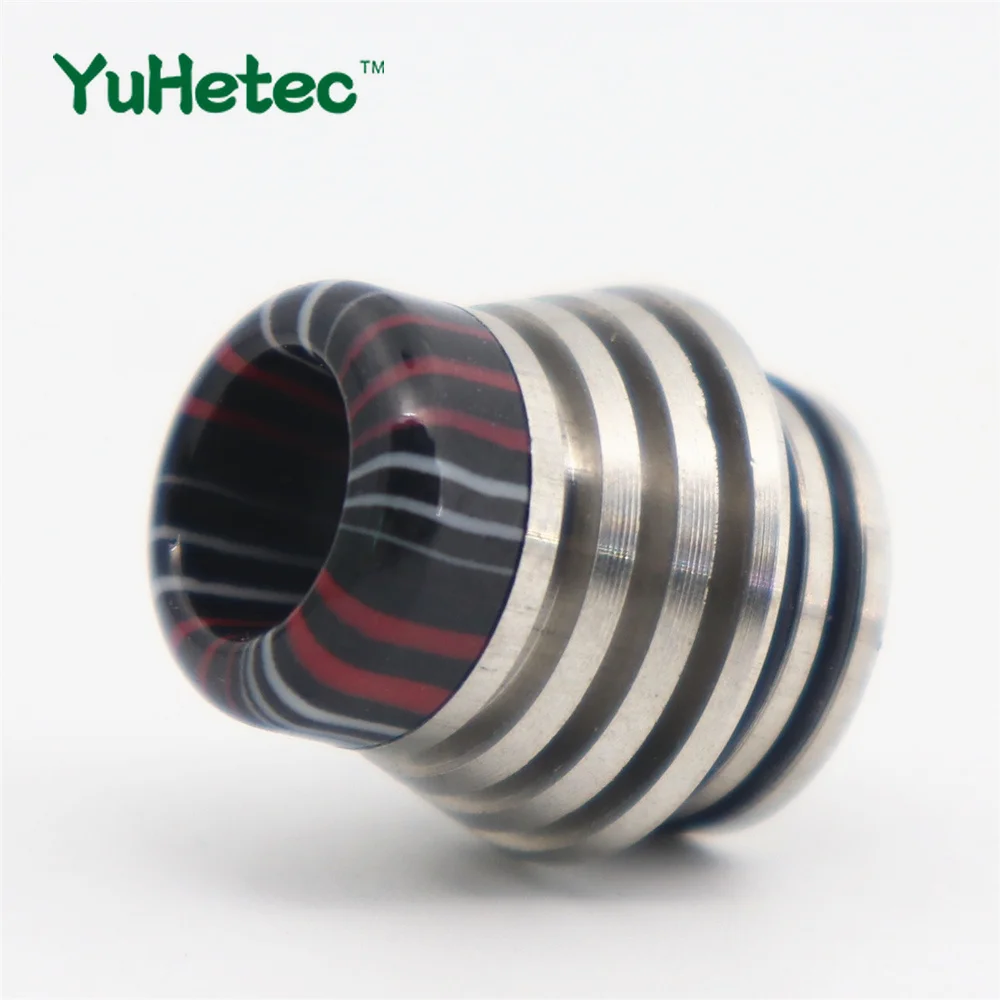 

YUHETEC 2PCS 810 drip tips Stainless steel+Resin drip tip for TFV8 Big Baby/TFV12 Prince/ijust 3/Pharaoh Mini/ammit 25/Creed