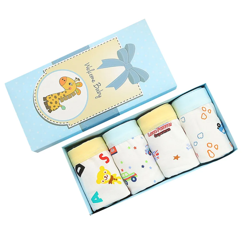 SAGACE/хлопковое нижнее белье для детей мягкие короткие трусы с рисунком машинки для мальчиков детское нижнее белье для маленьких мальчиков детское нижнее белье