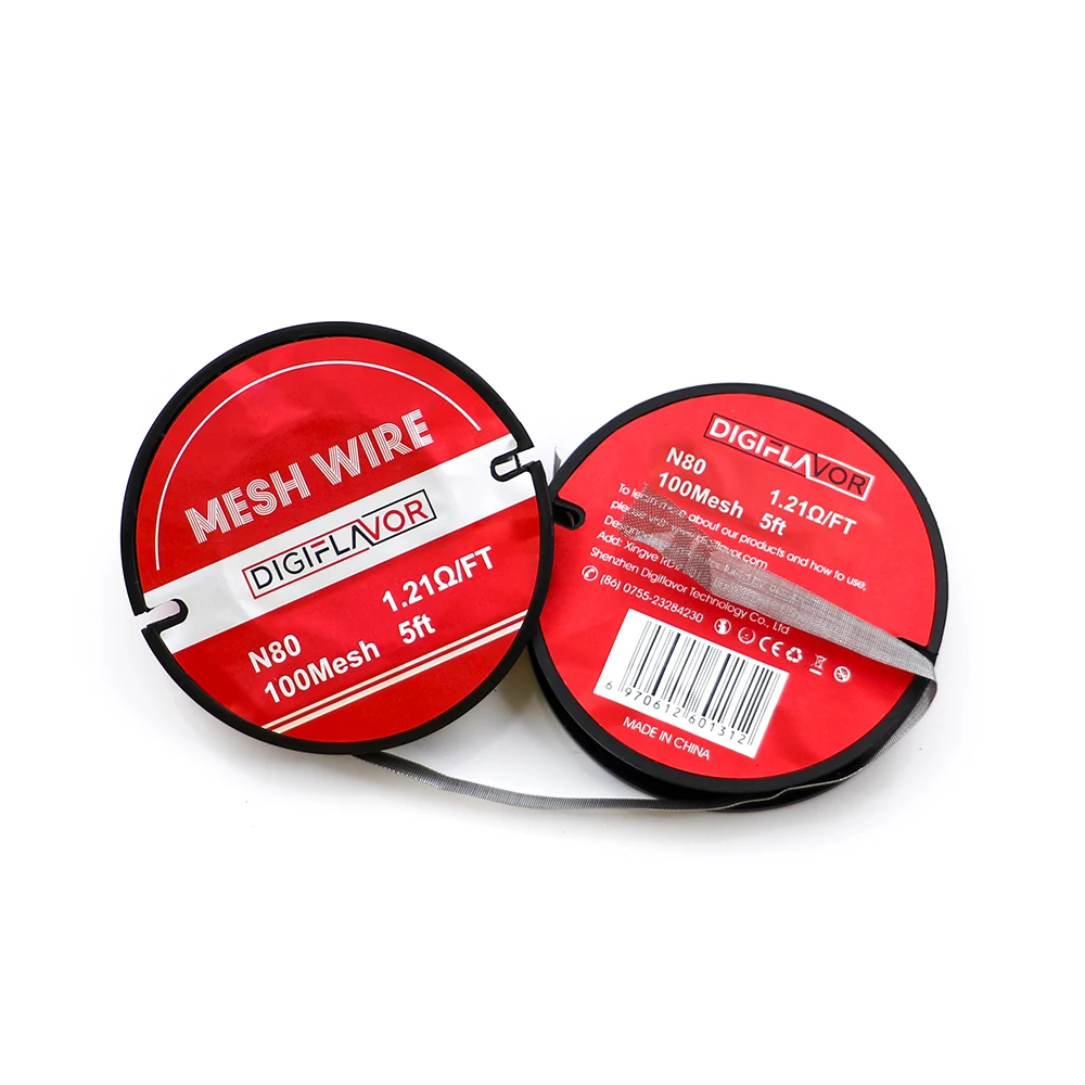 Электронная сигарета Digiflavor сетка N80 100 5 футов катушка для вейпа RDTA RTA бак
