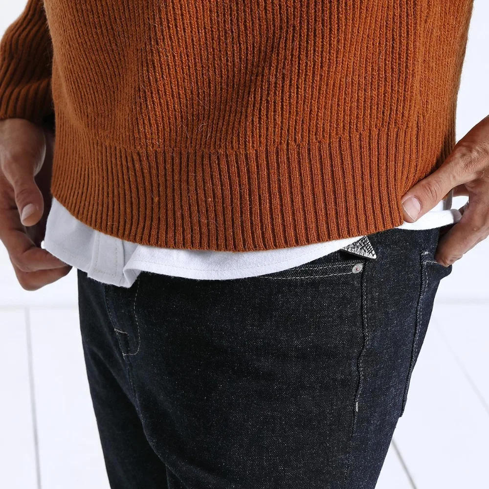 SIMWOOD 2019 зимний свитер для мужчин Мода повседневное Slim Fit трикотажные пуловеры