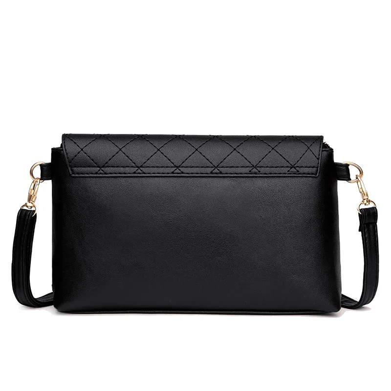 JULYCCINO Women Leather Cover Small Flap Handbag Plaid Ladies Clutch Purse Envelope Bag Retro Crossbody Shoulder Messenger Bags | Багаж и