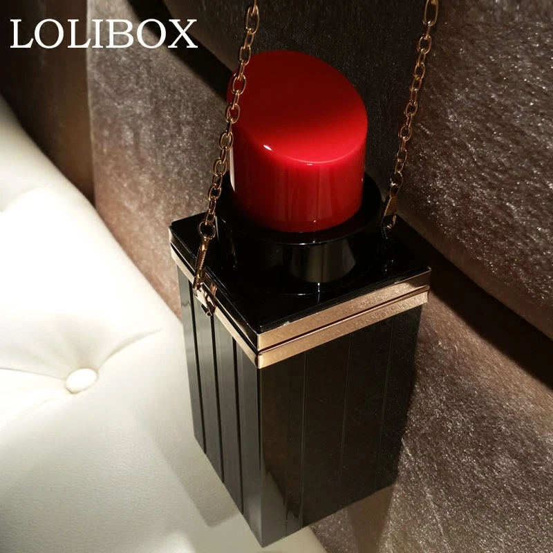 LOLIBOX женские вечерние сумки клатчи на каждый день акриловая губная помада Милая