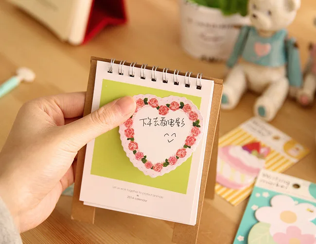 4 шт./лот kawaii цветок Сердце блокнот бумага Липкие заметки блокнот канцелярские принадлежности papeleria школьные принадлежности